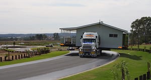 Strengthening Grantham Project - the first home being moved
