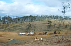 Strengthening Grantham Project - initial earthworks