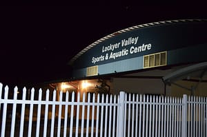 The entrance to the Lockyer Valley Sports & Aquatic Centre
