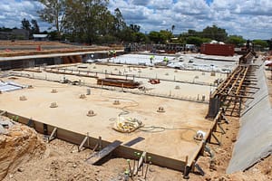 The Lockyer Valley Aquatic Centre 50m pool during construction