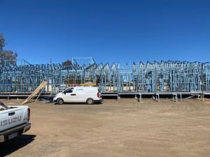 Emerald Kindergarten - steel framework in place