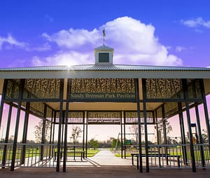 Sandy Brennand Park Pavilion - the centrepiece of this residential development